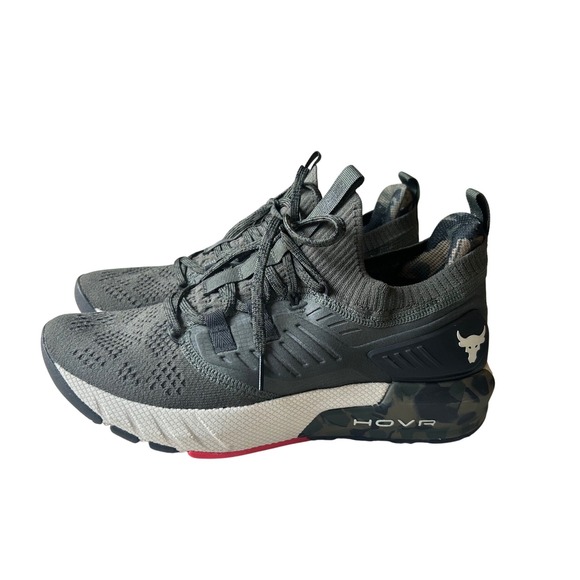 Under‎ Armour Project Rock HOVR Dawn Training Shoes Camo Olive Womens green 9.5 - Picture 1 of 8